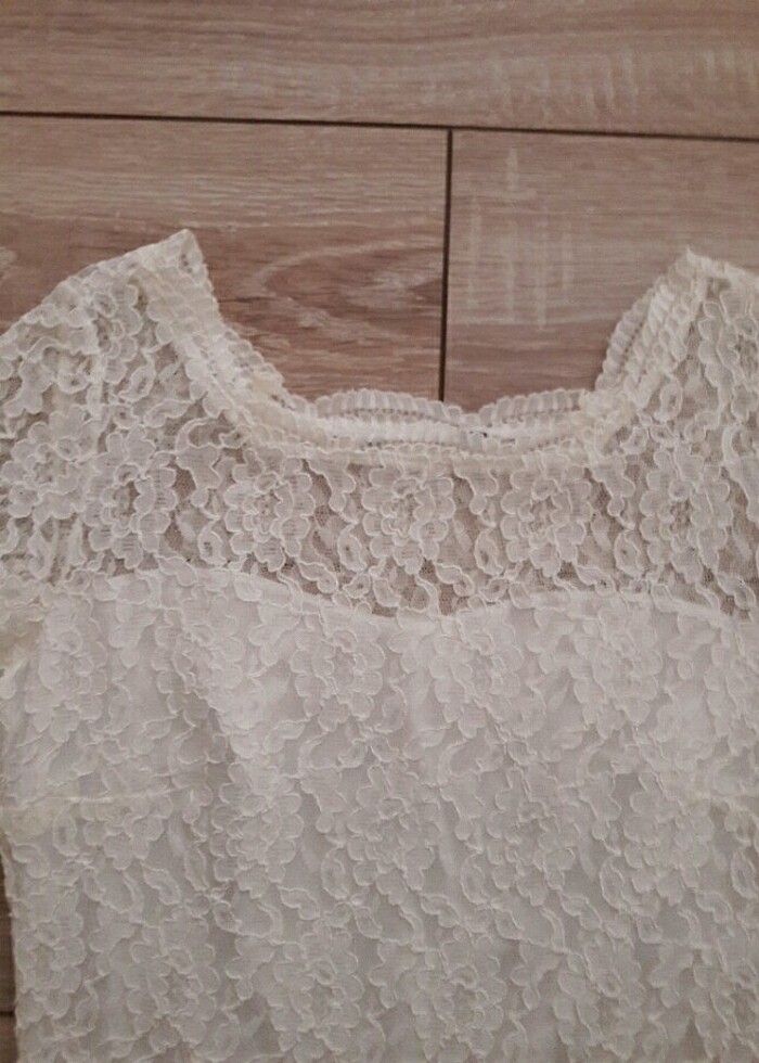 Beyaz abiye elbise - Görsel 5