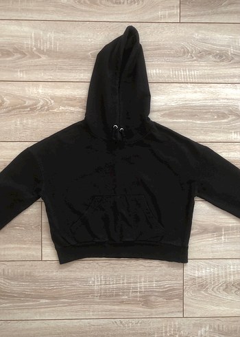 Kapüşonlu Crop Sweatshirt