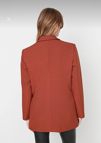 38 Beden kahverengi Renk Blazer ceket