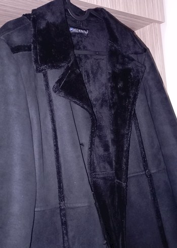 siyah süet kaban - Görsel 2