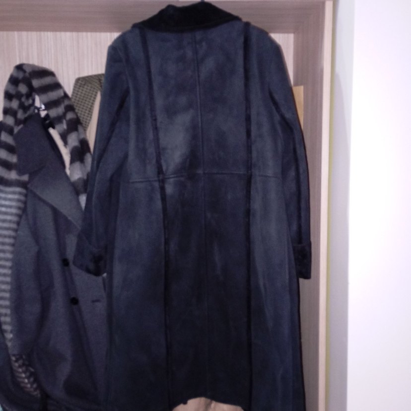 siyah süet kaban - Görsel 3