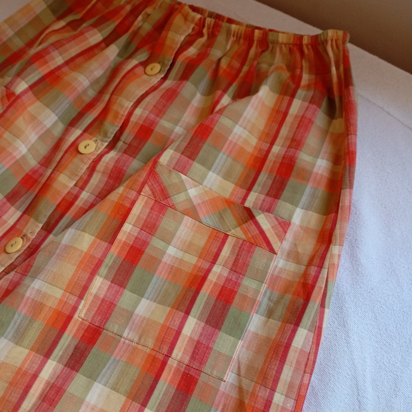 Düğmeli Bohem etek - Görsel 2