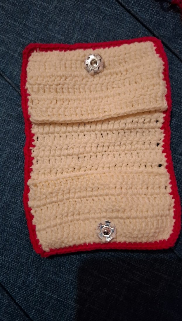 Renkli Nakışlı Örgü Kadın Cüzdanı - Görsel 4