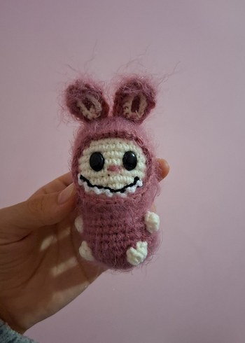 Pembe Peluş El Yapımı Oyuncak - Görsel 3