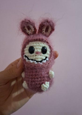 Pembe Peluş El Yapımı Oyuncak - Görsel 2