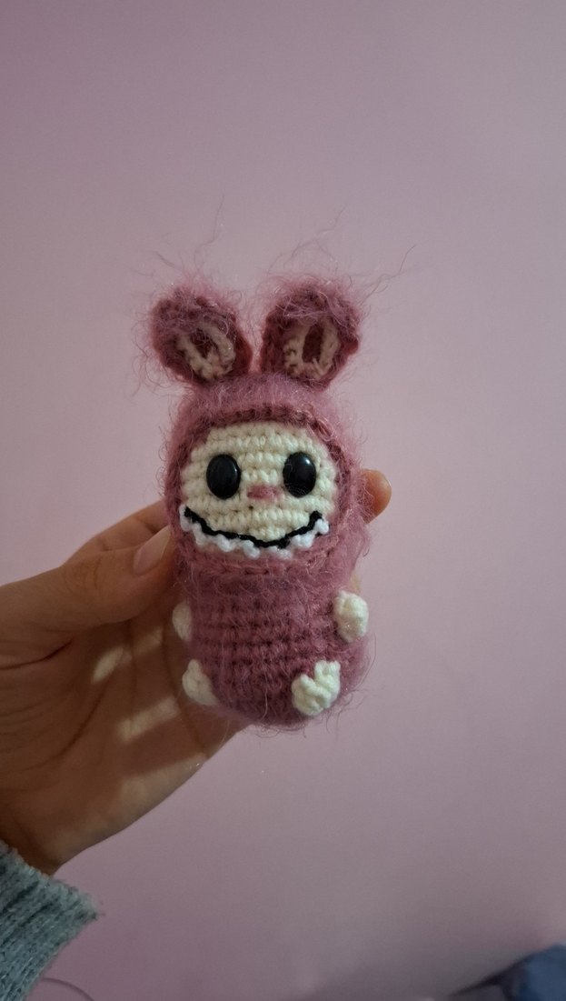 Pembe Peluş El Yapımı Oyuncak - Görsel 3