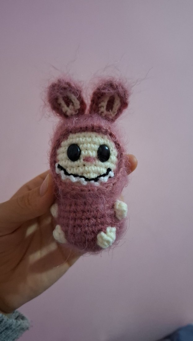 Pembe Peluş El Yapımı Oyuncak - Görsel 2