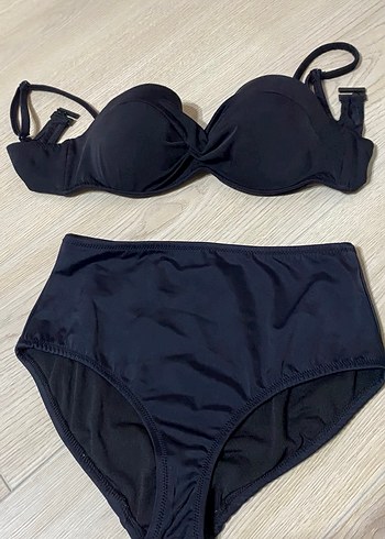 Siyah Mini Goth Bikini Takımı - Görsel 3