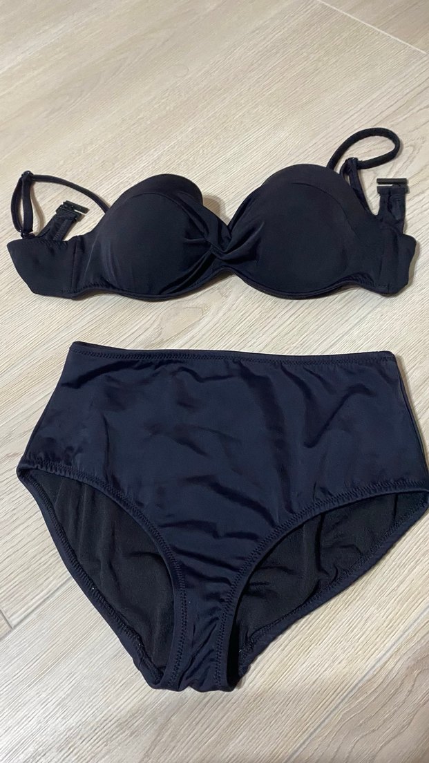 Siyah Mini Goth Bikini Takımı - Görsel 3
