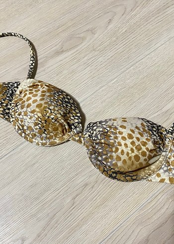 Yılan Desenli Dantelli Bohem Bikini Üstü - Görsel 2