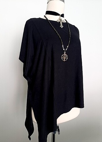 Bershka Bershka Gotik Nubuk Süet Bluz