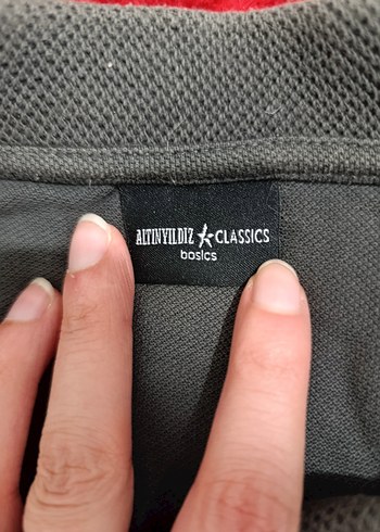 Altınyıldız Gri Erkek Slim Fit Tişört XL - Görsel 3