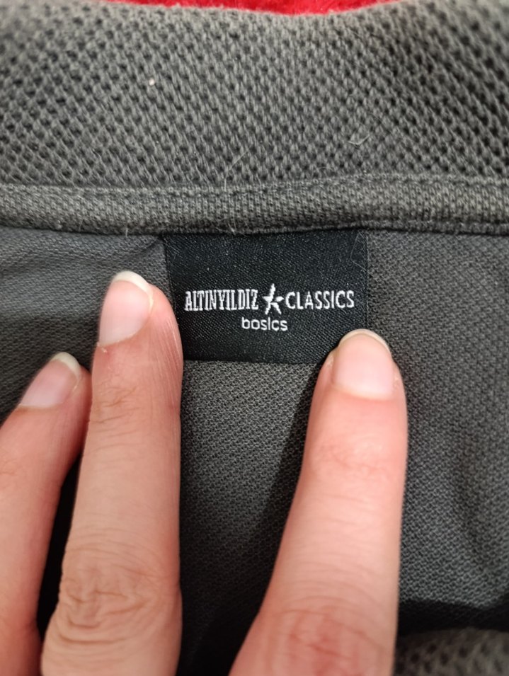 Altınyıldız Gri Erkek Slim Fit Tişört XL - Görsel 3