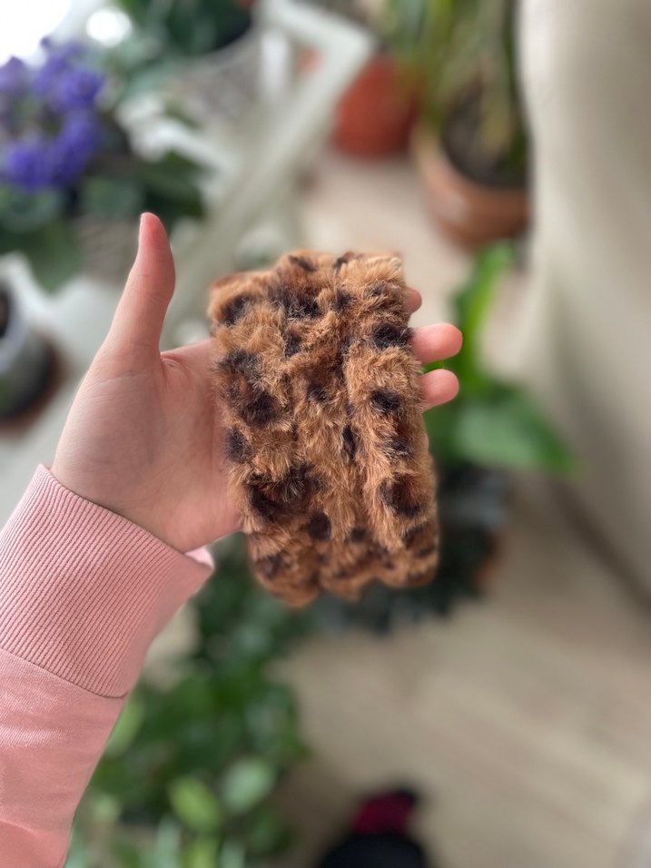 Kahverengi Kürklü Bohem Kadın Saç Tacı - Görsel 2