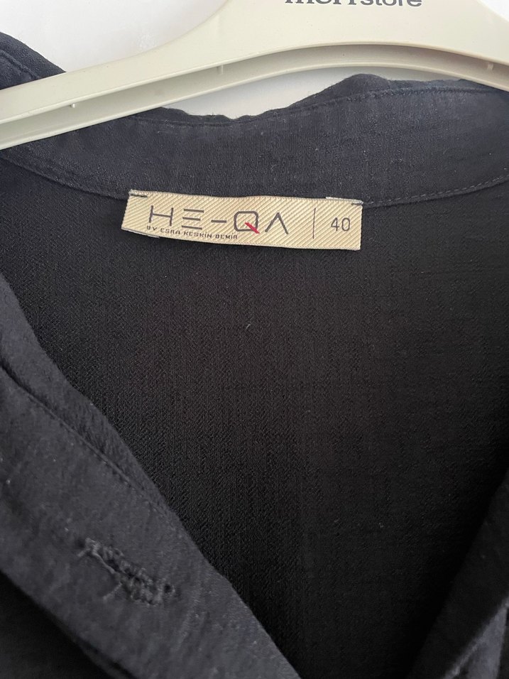 HE-QA Siyah Uzun Kollu Kadın Tunik - Görsel 2