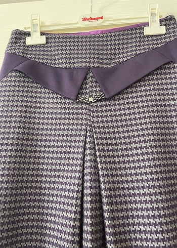 Pile Detaylı Uzun Kadın Etek - Görsel 2