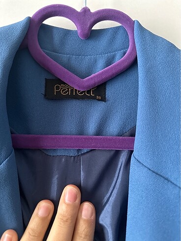 38 Beden mavi Renk Blazer ceket