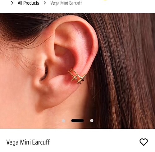 Beden altın Renk Yuka Earcuff