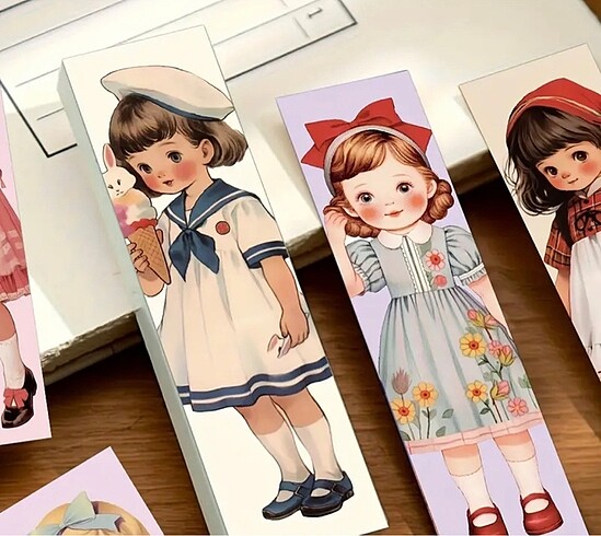 Kitap ayracı vintage retro