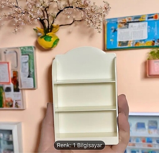Minyatür kitaplık raf dolap barbie sylvanianfamilies oyunevi