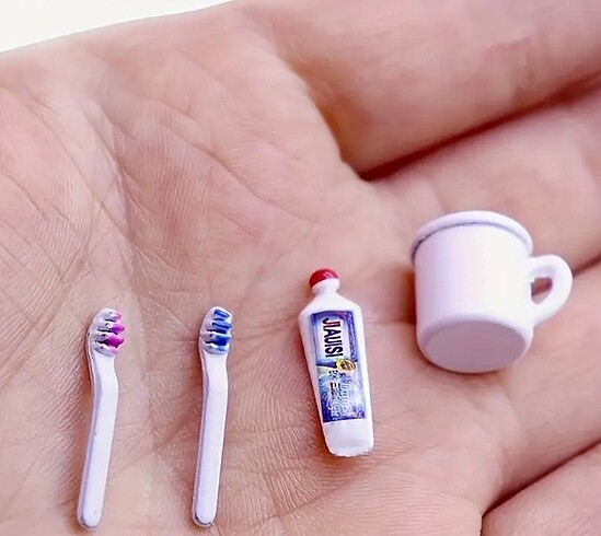 Minyatür banyo seti barbie sylvanian oyunevi