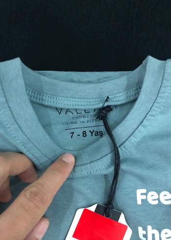 7 Yaş Beden turkuaz Renk Erkek çocuk tişört