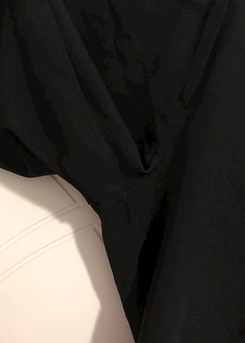 Düğmeli Siyah Kadın Kumaş Pantolon - Görsel 3