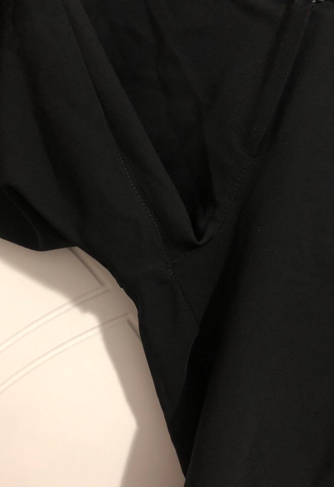 Düğmeli Siyah Kadın Kumaş Pantolon - Görsel 3