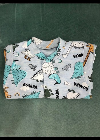 Uzun Kollu Desenli Bebek Tulum - Görsel 5