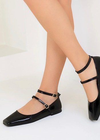 Kadın Rugan Babet Ayakkabı 39 - Görsel 2