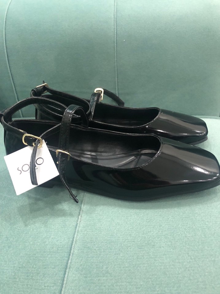 Kadın Rugan Babet Ayakkabı 39 - Görsel 3