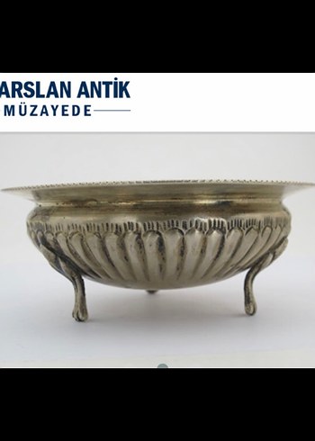 Antika ayaklı kase / SOM GÜMÜŞ - Görsel 3