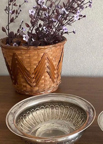 Antika ayaklı kase / SOM GÜMÜŞ - Görsel 5