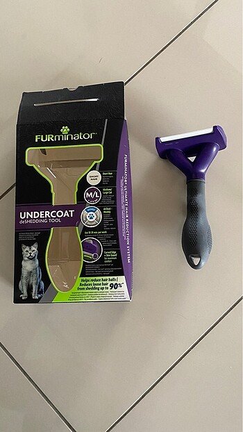 Furminatör kısa tüylü kedi tarağı M/L