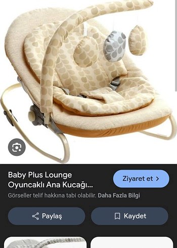 Bej ve Gri Bebek Beşiği