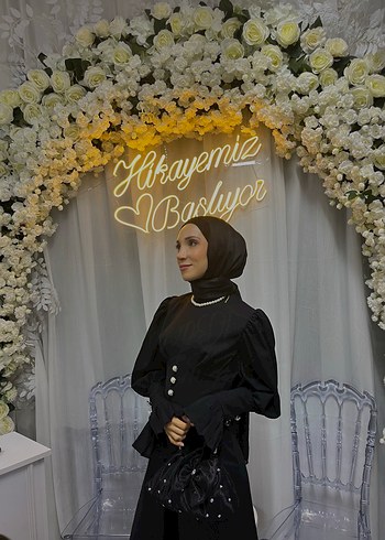 Tesettür tasarım elbise - Görsel 3