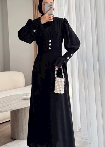 Tesettür tasarım elbise - Görsel 2