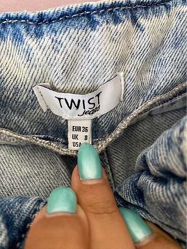 Twist TWİST BUZ MAVİSİ KOT ŞORT