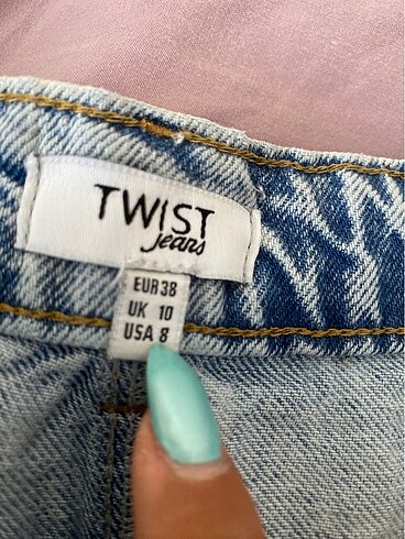 Twist TWİST DESENLİ KOT ŞORT