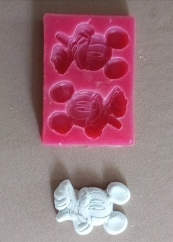 Pembe Mickey Silikon Kalıp