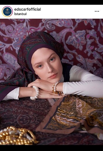 ED SCARF HERİTAGE VİSAL ŞAL. MÜRDÜM