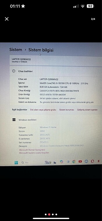 Lenovo Lenova ideapad 3