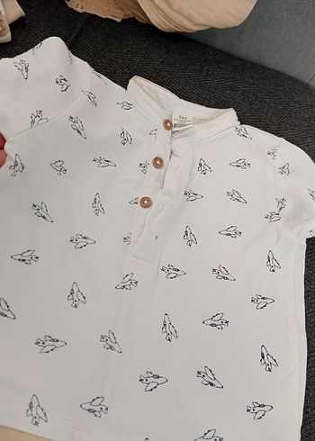 LC Waikiki Bej Baskılı Kısa Kollu Bebek Takımı