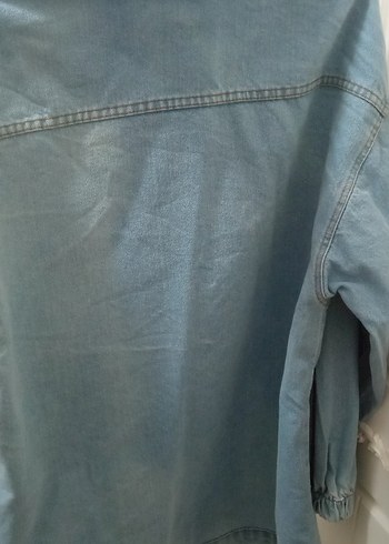 Mavi Düğmeli Kadın Denim Ceket - Görsel 4