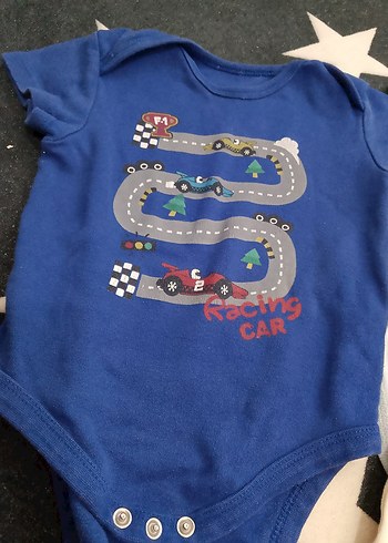 H&M Renkli Baskılı çıtçıtlı zıbın Bebek Body