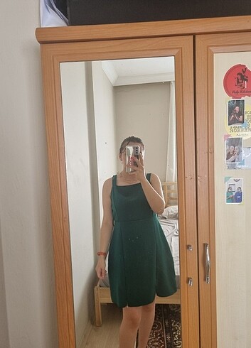 40 Beden yeşil Renk Trendyolmilla Elbise