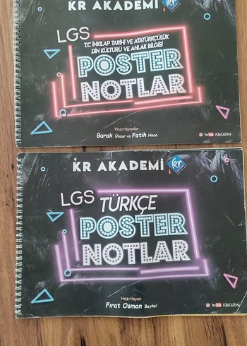 LGS Türkçe ve Tarih Poster Notlar