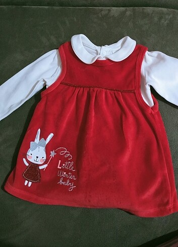 6-9 ay kız bebek elbisesi 