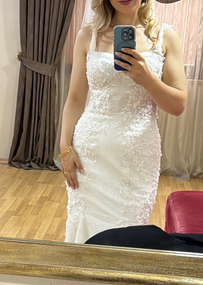 Balık model gelinlik - Görsel 3