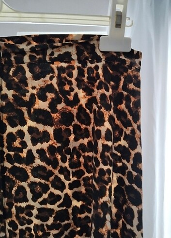l Beden Leopar desenli etek